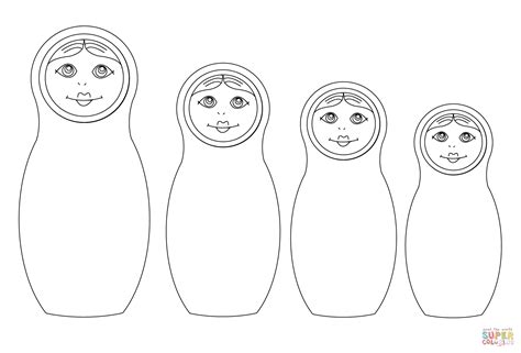 Matryoshka Dolls coloring page | Free Printable Coloring Pages