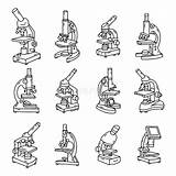 Microscope Hand Draw Doodle Line Art Stock Vector  Illustration Of sketch template