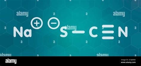 Sodium thiocyanate salt chemical structure hi-res stock photography and images - Alamy