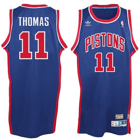 adidas Isaiah Thomas Detroit Pistons Blue Hardwood Classic Swingman Jersey