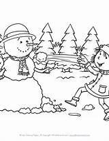 Snowball Coloring Page At GetColoringscom  Free Printable Colorings sketch template