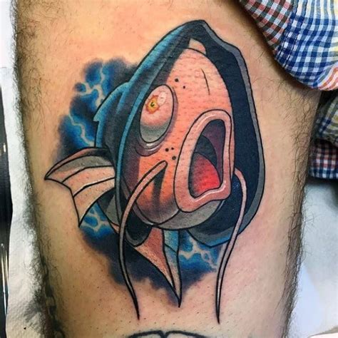 30 Magikarp Tattoo Designs For Men - Pokemon Fish Ideas