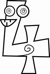 Coloring Pages Number 4  Printable ClipArt Best sketch template
