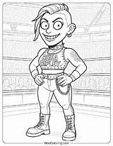 24 WWE & Wrestling Coloring Pages Free PDF To Print  Woo sketch template