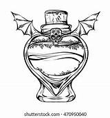 Potion Coloring Para Amor Imagines Colorear Clipartkey Sketch Page sketch template