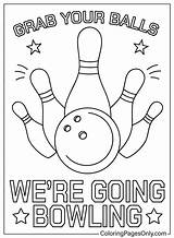 Bowling Coloring Pages Alley Clipart Drawing Colouring Pins Sheet  sketch template