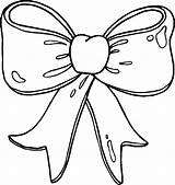 Christmas Bow Coloring Sheet sketch template