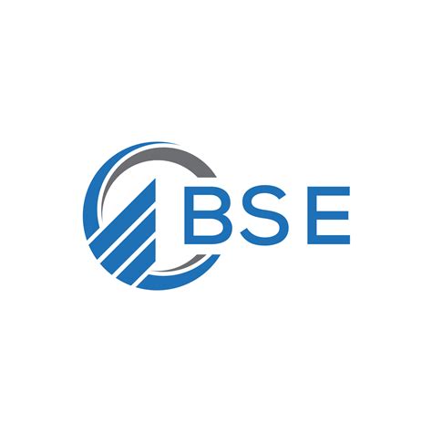 BSE Flat accounting logo design on white background. BSE creative ...