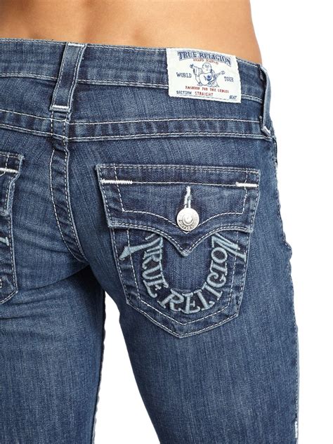 True religion Flap Pocket Straight Leg Jeans in Blue | Lyst