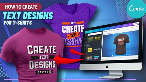 Create Text T-Shirt Designs With EASE! | Canva T-Shirt Design Tutorial - YouTube