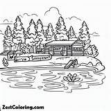 Myers Lake For Summer Camp Location Coloring Page  Kids sketch template