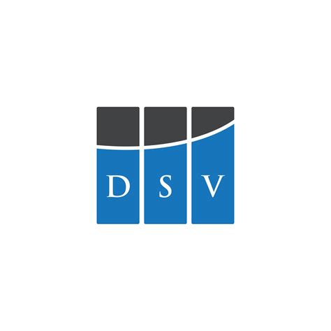 DSV letter logo design on WHITE background. DSV creative initials ...