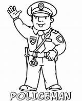Coloring Pages Police Officer sketch template