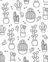 Cute Cactus Coloring Pages For Kids And Adults sketch template