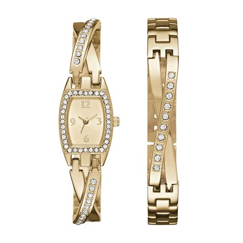 Women's Gold Watch Set