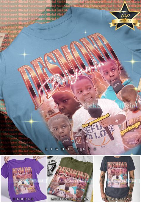 DESMOND BENJAMIN Vintage Shirt Homage Tshirt Desmond - Etsy