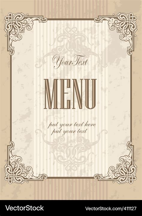 Menu Cover Design Ideas