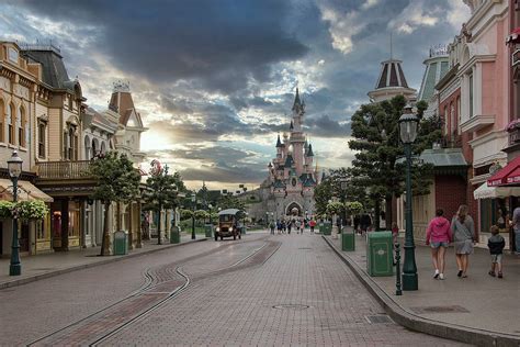 Main Street USA Disneyland Paris Photograph by Roger Lighterness