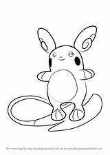 Raichu Coloring Pages sketch template