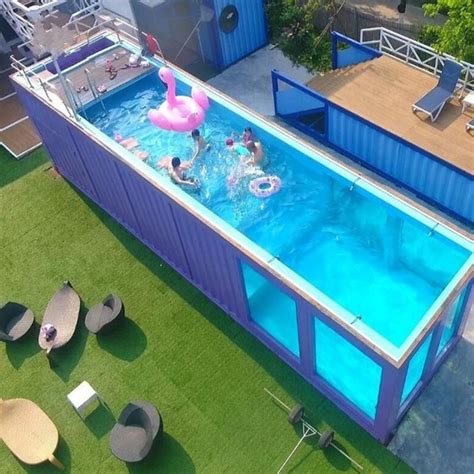 20ft 40ft Above Ground Prefab Shipping Container Swimming Pool