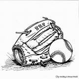 Baseball Glove Coloring Pages  Free & Printable sketch template
