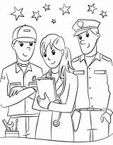 Printable Community Helpers coloring page  Download Print Or Color sketch template