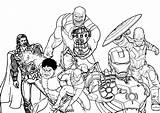 Infinity War Marvel Avengers Coloring Pages sketch template