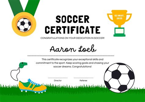 Free Printable Soccer Certificates - FREE Printable A-Z