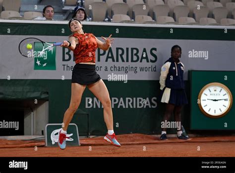 PARIS, IF - 02.06.2023: ROLAND GARROS 2023 - Karolina Muchova during ...