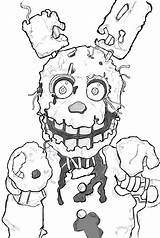 Five Nights At Freddy 4 Nightmare Coloring Pages sketch template