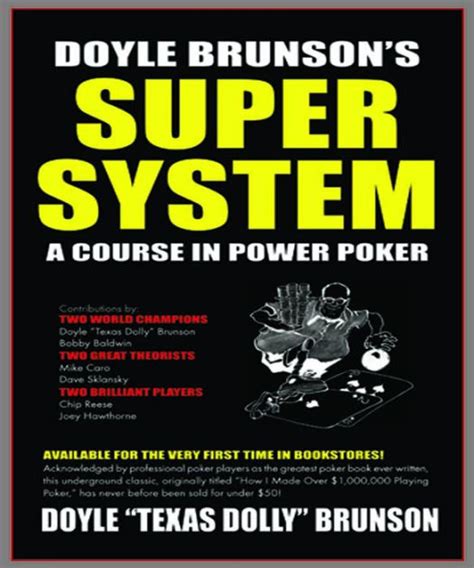 Doyle Brunson's Super System by Doyle Brunson, Paperback | Barnes & Noble®