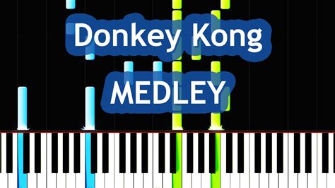 Donkey Kong Medley Piano Tutorial + Free Sheets & Midi - YouTube