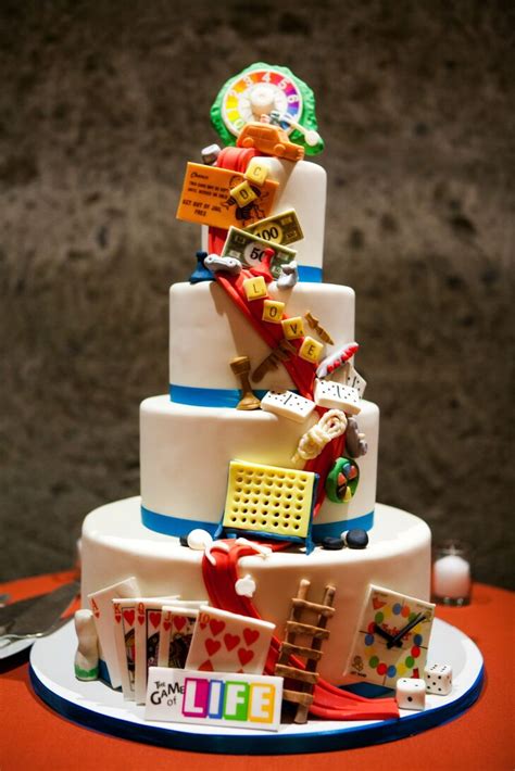 Board Game Wedding Cake