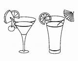 Two Cocktails Coloring Page  Nation sketch template