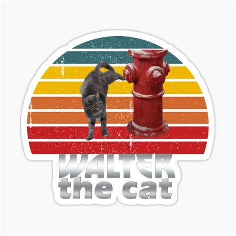 "Walter the cat" Sticker for Sale by lemagnifique | Redbubble