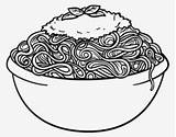 Coloring Pages Spaghetti sketch template