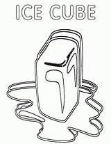 Ice Cubes Melting 3 Coloring Page Cube For Kids And  sketch template