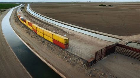 US sues Arizona over shipping container border wall - BBC News