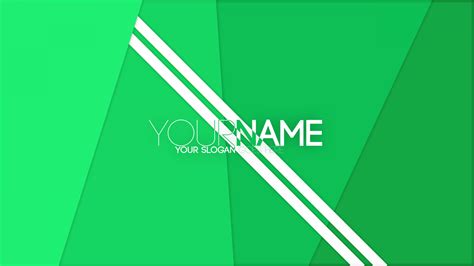 Free Green Gradient YouTube Banner Template | 5ergiveaways