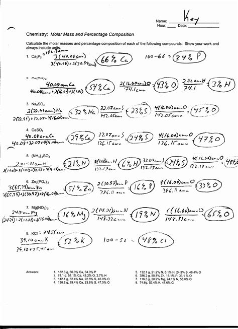 50 Chemistry Conversion Factors Worksheet