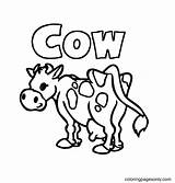 Printable Cow Coloring Page  Free Pages sketch template