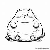 Fat Cat Coloring Pages  Free & Printable sketch template