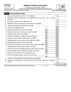 2022 Form IRS 1040 - Schedule 3 Fill Online, Printable, Fillable, Blank - pdfFiller