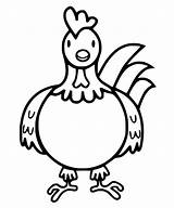 Chicken Coloring Pages  Free Printable For Kids sketch template