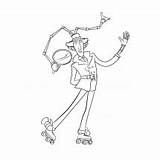 Inspector Gadget Coloring Pages  Free Printable sketch template