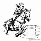 Barrel Racing Coloring Pages  Free & Printable sketch template