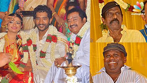 Goundamani, Senthil attends Pandu Son Wedding Reception | Comedy Actor ...