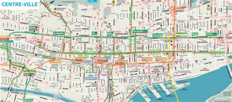 Downtown Montreal Map - Montreal Travel Guide