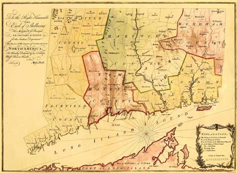 Details about Plan of the Colony of Connecticut 1766 - 23 x 35.94 | Connecticut history ...