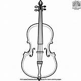Cello Coloring Pages sketch template